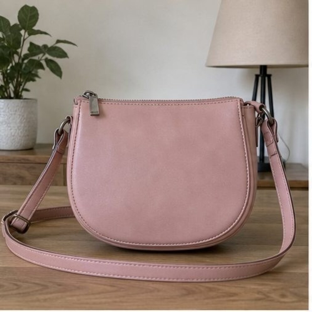 Blush Zip Crossbody Bag